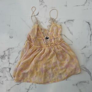 For love and lemons Pink and Yellow Dress